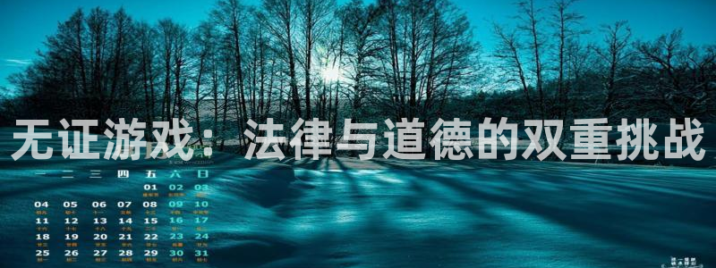 亿万28官网客服服务：无证游戏：法律与道德的双重挑战