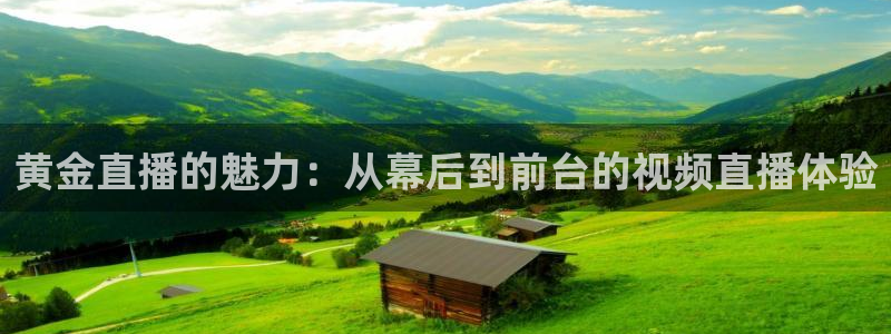 鲸鱼体育app免费下载：黄金直播的魅力：从幕后到前台的视频直播体验